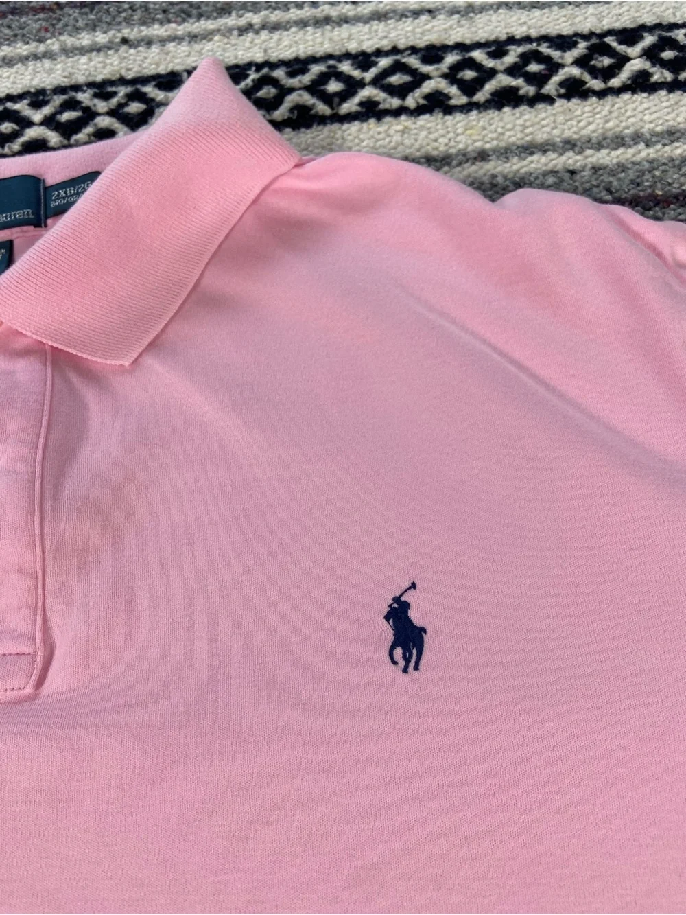 Ralph Lauren Polo Classic Pink Shirt Embroidered Pony 2XB/2G Big Men’s